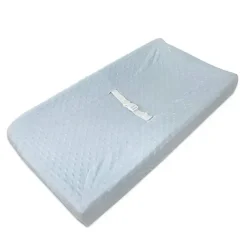 American Baby Company American Baby - Heavenly Soft Minky Dot com contorno para trocador, azul New