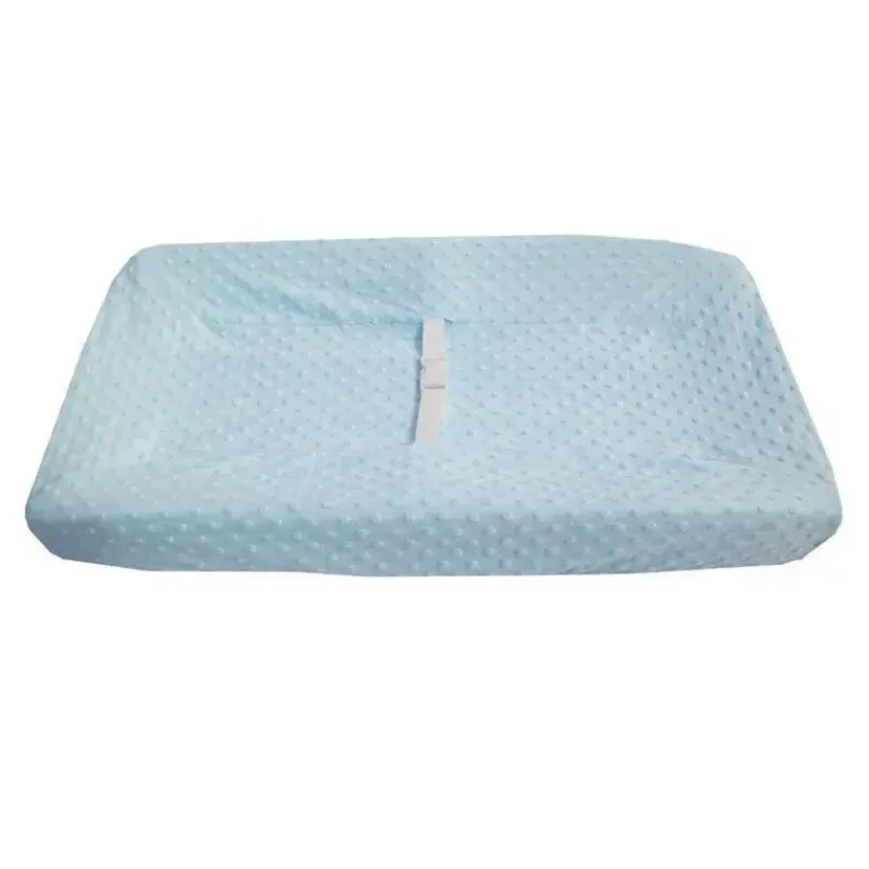 american_baby__heavenly_s_SKUc84oSWDj_1.webp American Baby Company American Baby - Heavenly Soft Minky Dot com contorno para trocador, azul New