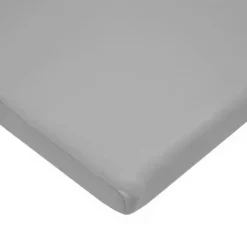 American Baby Company American Baby - Lençol de berço com elástico 15 X 33, malha de algodão 100% natural, cinza Discount