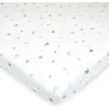 American Baby Company American Baby - Lençol de berço justo estampado 100% algodão natural tricô, estrelas e luas Online