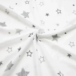 American Baby Company American Baby - Lençol de berço 100% algodão estampado, malha justa, Super Stars Best