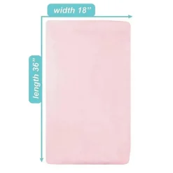 American Baby Company American Baby - Lençol para berço/mini berço Heavenly Soft Chenille, rosa Hot