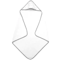 American Baby Company American Baby - TL Care Terry 2 pacotes de toalhas com capuz, algodão orgânico, estrelas cinza/ziguezague cinza Best