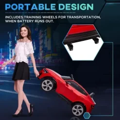 Tobbi Aosom - Carro Audi infantil movido a bateria em brinquedo com controle remoto, vermelho Sale