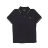 Armani Baby Armani - Baby Boy Essential Shorts Sleeve Polo, Blue Outlet