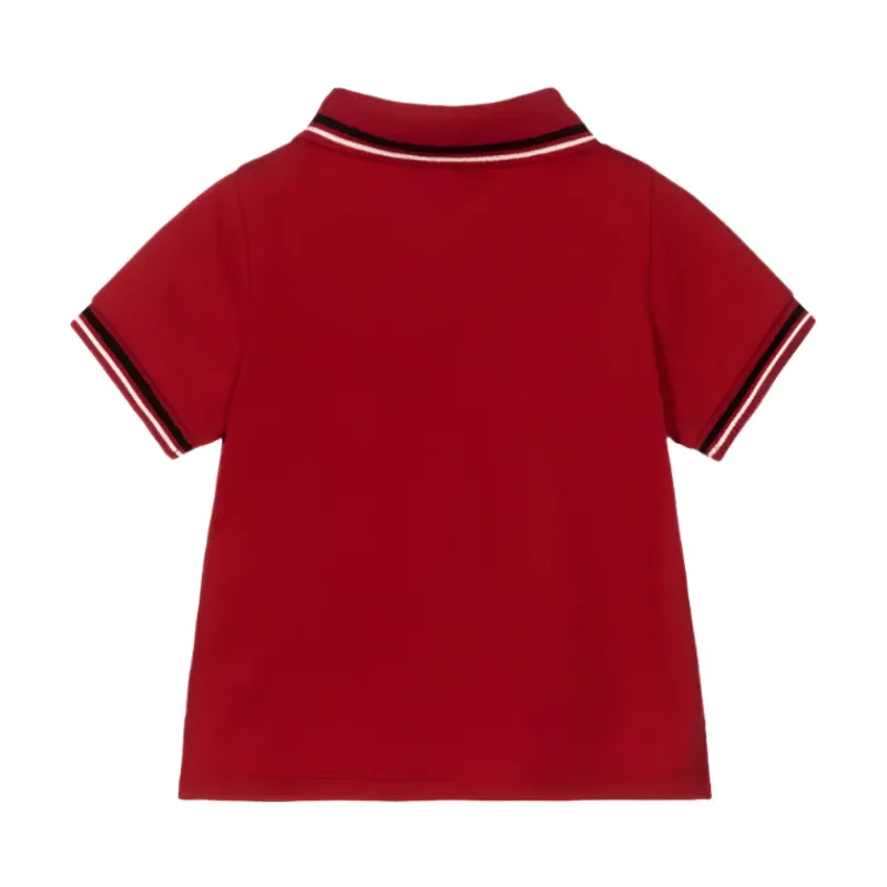 armani_baby__boy_essentia_SKU6oEslbFy_1.webp Armani Baby - Boy Essential Short Sleeve Polo, Red Outlet