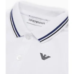 Armani Baby - Boy Essential Short Sleeve Polo, White Fashion