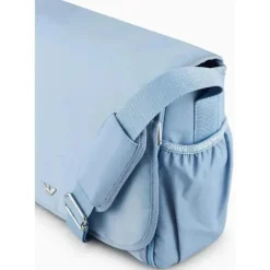 Armani Baby - Conjunto de bolsa múmia com placa de águia, azul celeste Online