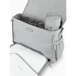 Armani Baby - Conjunto de bolsa múmia com placa de águia, cinza Fashion