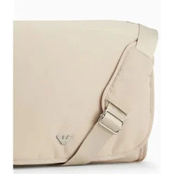 Armani Baby - Conjunto de bolsa múmia com placa de águia, bege Fashion
