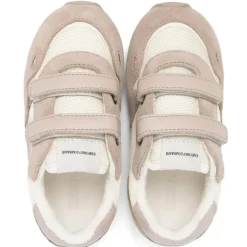 Armani Baby - Logo Patch Sneakers, Tan/Vanilla Clearance