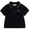 Armani Baby - Polo Essential de manga curta para menino, preto Clearance