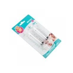 Ali Express Aspirador nasal com tubo de agulha sólido de silicone para bebê 2 peças 10 ml Hot