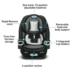 Graco Assento de carro conversível 4Ever DLX 4 em 1 da , Joslyn Fashion