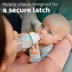 Philips Avent Avent - 1 unidade de mamadeira anti-cólica com ventilação sem ar, 4 onças, transparente New