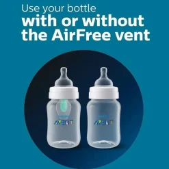Philips Avent Avent - biberão anti-cólica com respiradouro sem ar conjunto para recém-nascidos com aconchego, transparente Fashion