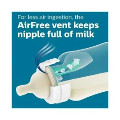 Philips Avent Avent - biberão anti-cólica com respiradouro sem ar conjunto para recém-nascidos com aconchego, azul Fashion