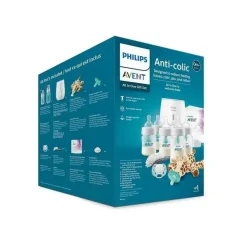 Philips Avent Avent - biberão anti-cólica com respiradouro sem ar conjunto para presente tudo em um Fashion