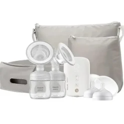 Philips Avent Avent - Bomba tira-leite elétrica dupla, branca com bolsa de viagem Outlet