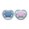 Philips Avent Avent - Chupeta Ultra Air 2Pk Azul Hush &amp; Lush Lilás, 6/18M Best