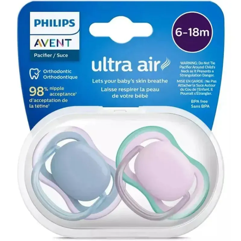 avent__chupeta_ultra_air__SKUcwBl6rLa_3.webp Philips Avent Avent - Chupeta Ultra Air 2Pk Azul Hush & Lush Lilás, 6/18M Best
