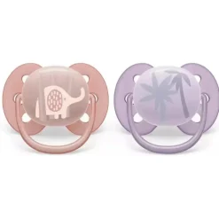 Philips Avent Avent - Chupeta Ultra Suave 2Pk Rosa e Lavanda, 0/6M Best