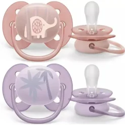 Philips Avent Avent - Chupeta Ultra Suave 2Pk Rosa e Lavanda, 0/6M Best