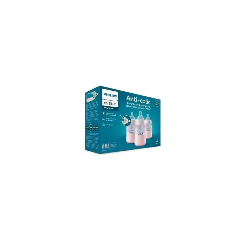 avent__garrafa_anticlica__SKUbFx6Fjd3_1.webp Philips Avent Avent - Garrafa anti-cólica de 3 unidades com ventilação sem ar, 9 onças, rosa Fashion