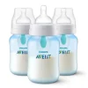 Philips Avent Avent - Garrafa anti-cólica de 3 unidades com ventilação sem ar, 9 onças, azul Online