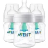 Philips Avent Avent - Garrafa anti-cólica de 3 unidades com ventilação sem ar, 4 onças, transparente Hot