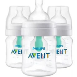 Philips Avent Avent - Garrafa anti-cólica de 3 unidades com ventilação sem ar, 4 onças, transparente Hot