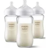 Philips Avent Avent - mamadeira de vidro natural de 3 unidades com bico de resposta natural, 8 onças Outlet