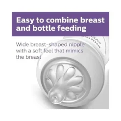 Philips Avent Avent - Mamadeira Natural 3Pk com bico de resposta natural, transparente, 11 onças Hot