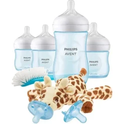 Philips Avent Avent - Mamadeira Natural Azul Conjunto de Presentes para Bebês com Aconchego Online