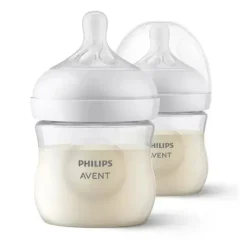 Philips Avent Avent - mamadeira natural 2 unidades com bico de resposta natural, transparente, 4 onças Sale