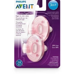 Philips Avent Avent - 2Pk Soothie 3M+, Rosa Discount
