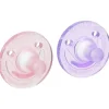 Philips Avent Avent - 2Pk Soothie, 0/3M, Rosa/Roxo Fashion