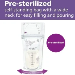Philips Avent Avent - Sacos de armazenamento de leite materno de 50 quilates, 6 onças/180 ml Clearance