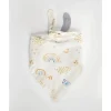 Little Unicorn Babador, arco-íris e gotas de chuva reversíveis de musselina Deluxe New