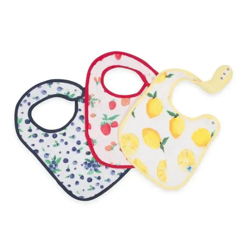 babador_clssico_de_mussel_SKUM6VhGa92_0.webp Little Unicorn Babador clássico de musselina de algodão com 3 pacotes de unicórnio - limonada de frutas vermelhas Clearance