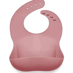 Ali + Oli Babador de bebê de silicone enrola e fica fechado (malva) Hot