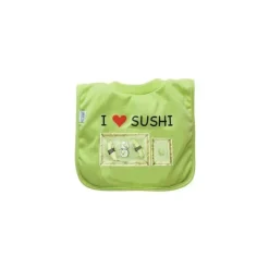 Green Sprouts Babador de comida de brotos verdes, eu amo sushi Hot
