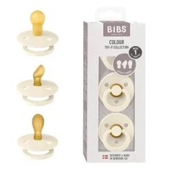 Bibs Babadores - chupetas de 0 a 6 meses, chupetas de 3 unidades, bico simétrico sem BPA, marfim Online