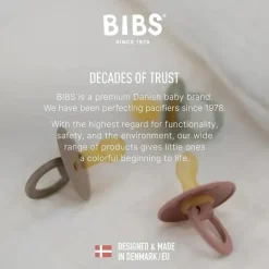 Bibs Babadores - chupetas de 0 a 6 meses, chupetas de 3 unidades, bico simétrico sem BPA, azul bebê Outlet