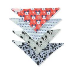 Baby King Babadores Bandana 4Pk Mickey Hot