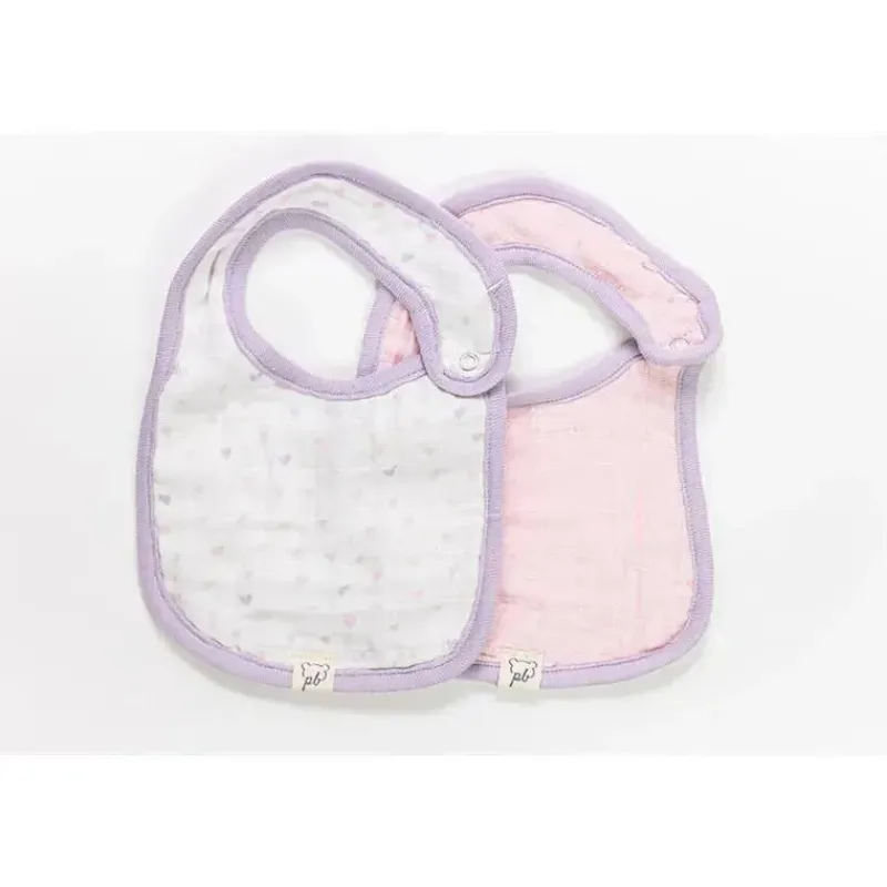 babadores_de_musselina_ro_SKUlvmcfdAj_0.webp Piccolo Bambino Babadores de musselina rosa 2 pk para menina Fashion
