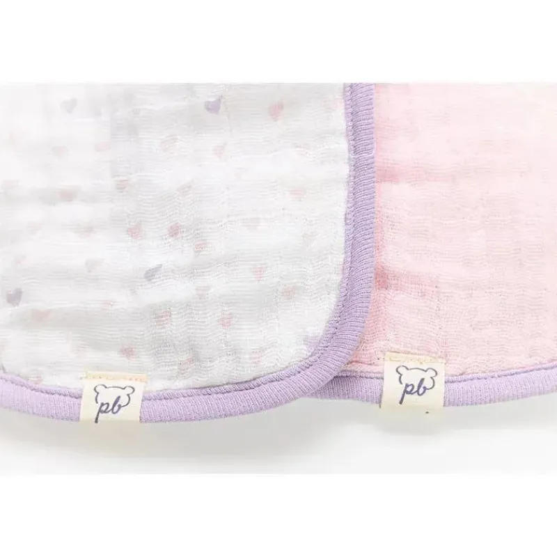 babadores_de_musselina_ro_SKUlvmcfdAj_1.webp Piccolo Bambino Babadores de musselina rosa 2 pk para menina Fashion
