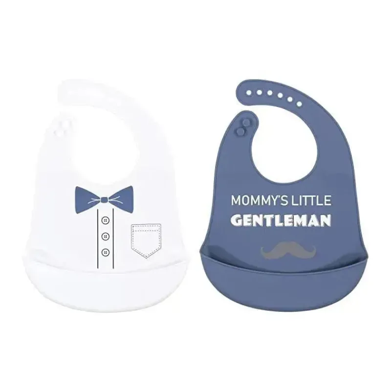 babadores_de_silicone_par_SKUgan7OV43_0.webp Baby Vision Babadores de silicone para bebês , tamanho único pequeno cavalheiro da mamãe (2PK) Fashion