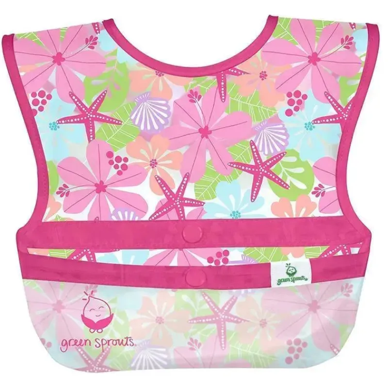 babadores_iplay__snap_amp_SKU7BIGlU1f_2.webp Iplay Babadores - Snap & Go Wipe-Off (3Pk), Rosa Shell Floral, 9-18 meses Hot