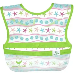 Iplay Babadores - Snap & Go Wipe-Off (3Pk), Rosa Shell Floral, 9-18 meses Hot